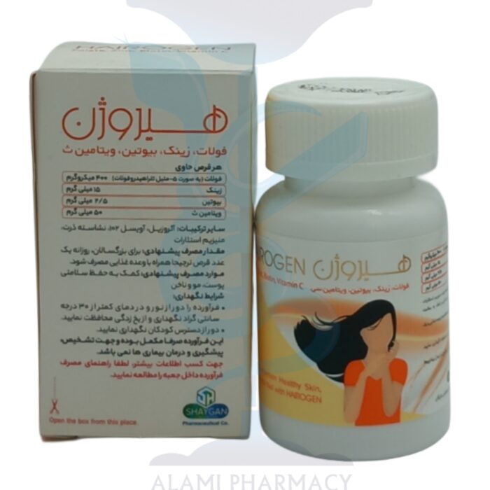 قرص مکمل هیروژن دارو افشان شایگان بسته 60 عددی - Image 2